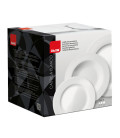 Set 18 piezas vajilla porcelana CASTILLA BLANCO de Ibili