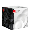 Set 18 piezas vajilla porcelana BOLONIA BLANCO de Ibili