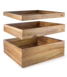 LACOR caja NORD BUFFET GN 1/1 de acacia para hostelería