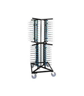 LACOR carro portaplatos 80 platos hasta 32cm hierro y caucho