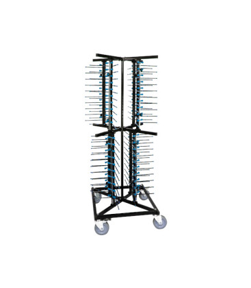 LACOR carro portaplatos 80 platos hasta 32cm hierro y caucho
