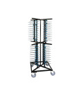 LACOR carro portaplatos 80 platos hasta 32cm hierro y caucho