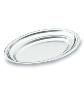 Oval fountain polished 18/10 stainless satin of Lacor