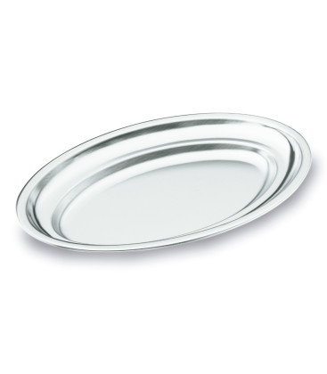 Oval fountain polished 18/10 stainless satin of Lacor