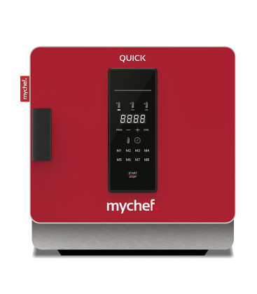 MYCHEF horno de cocción acelerada QUICK 1 rojo 3600 W con filtro