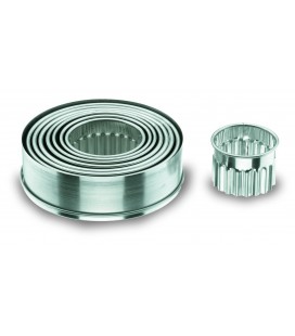 Box 9 round pasta cutter - stainless curly of Lacor