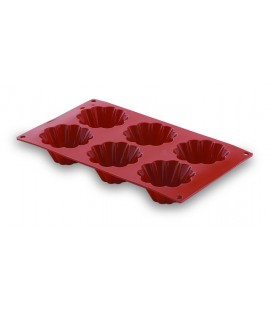 Cavités moule Briochette 6 silicone de Lacor