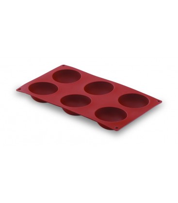 Silicone moule 6 cavités de Lacor hémisphère