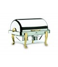 Chafing Dish Roll Top legs brass 1/1 of Lacor