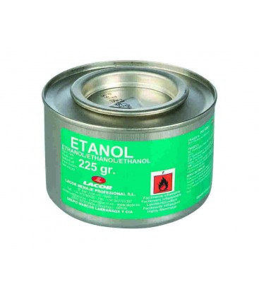 Can of Gel fuel ethanol 225 Gr of Lacor