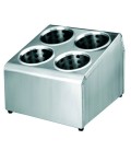 Appui 4 trous recouvert de verres de Lacor