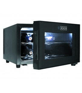 Bouteilles de Cabinet noir ligne horizontale 8 réfrigérateur de Lacor