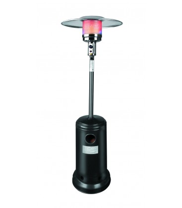 Calentador Terraza Gas Negro 12000 W con Reflector Francia