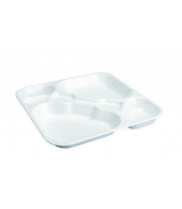 Tray self-service polycarbonate white Lacor