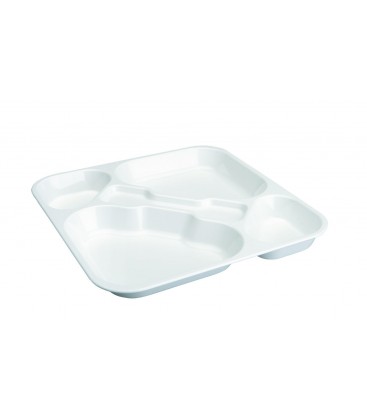 Tray self-service polycarbonate white Lacor