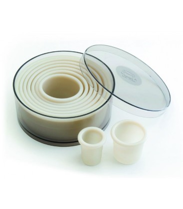 Box 9 tile round smooth nylon of Lacor