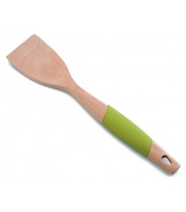 Smooth spatula wood beech + silicone of Lacor
