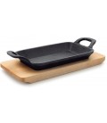 Mini plancha grill lisa rectangular de Lacor