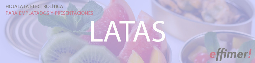 Latas para emplatado